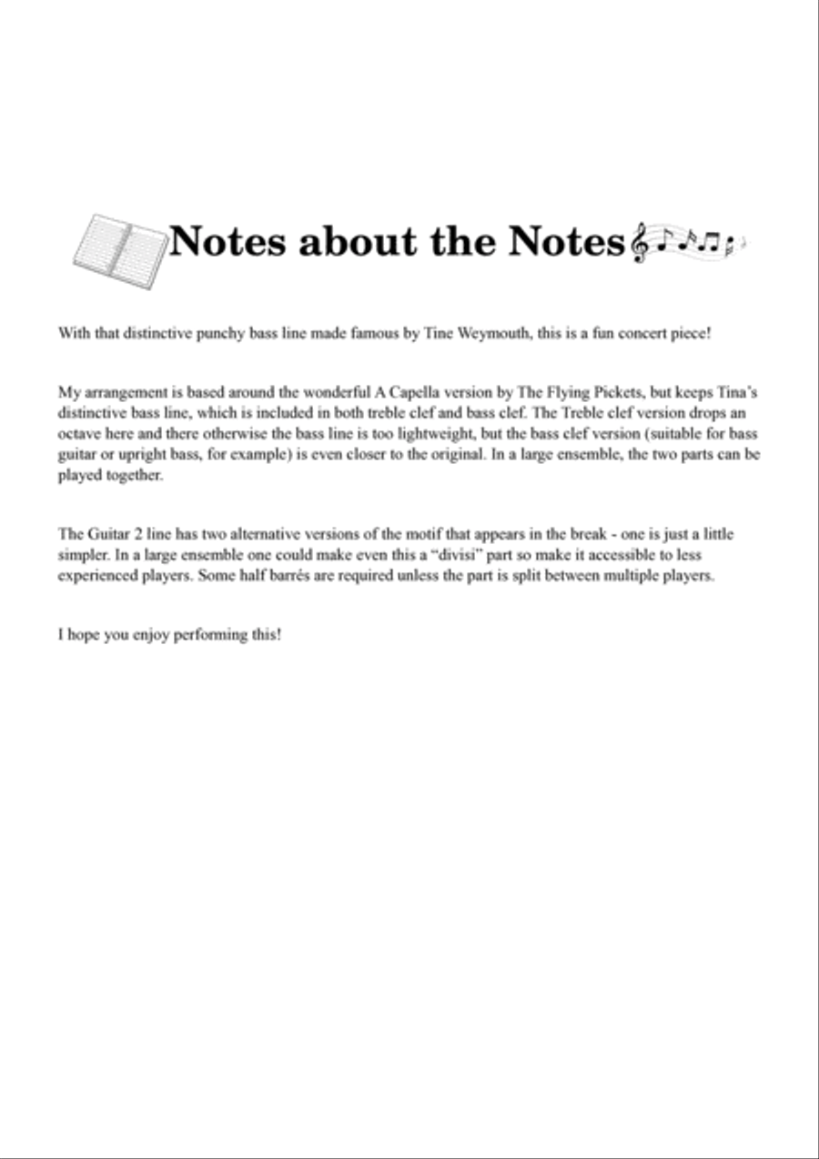 Psycho Killer A Cappella scores gallery preview page 3