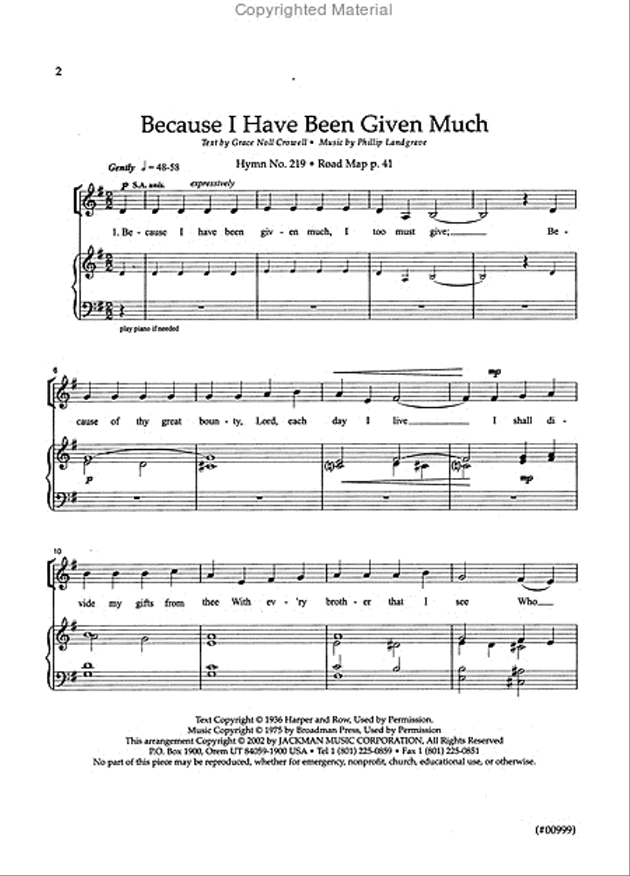 Hymnplicity Ward Choir - Book 3 4-Part scores gallery preview page 2