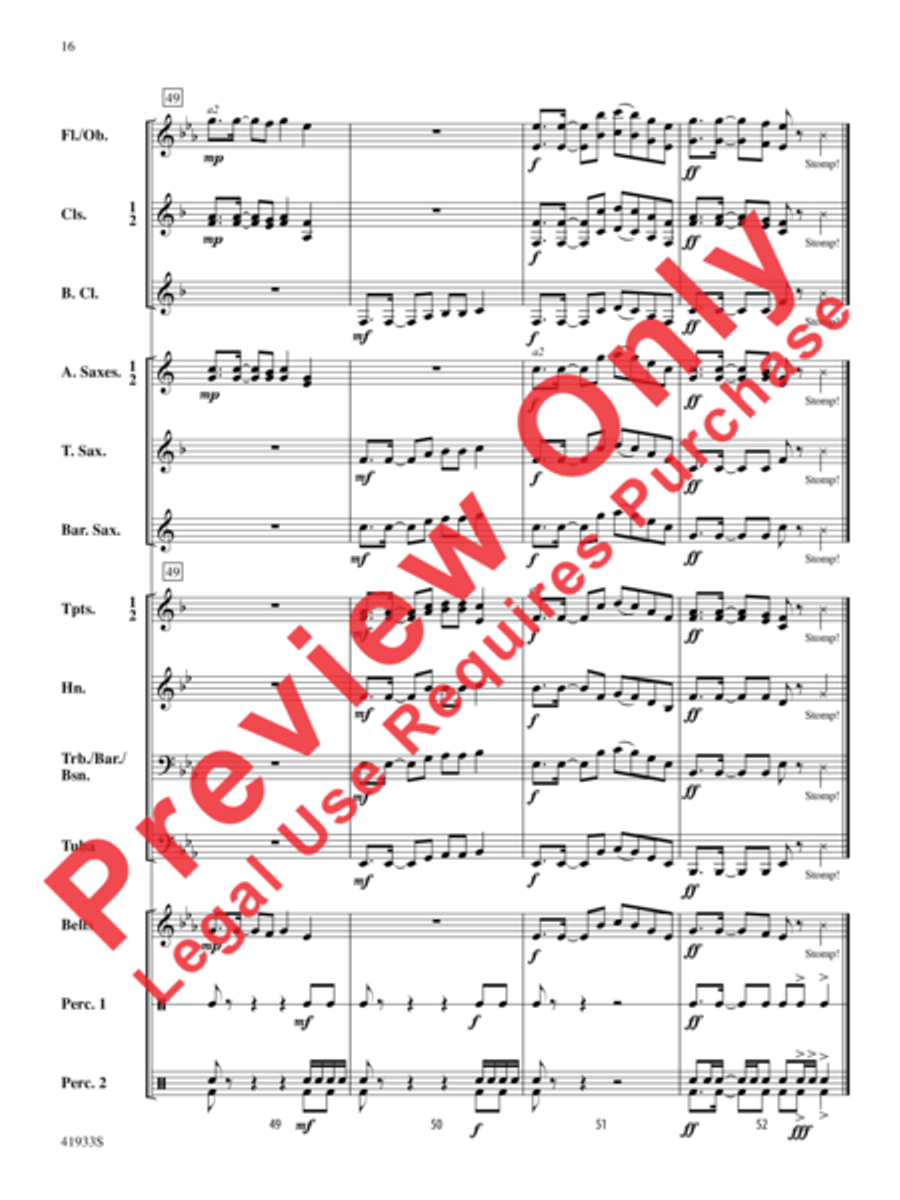 African Alleluia African Alleluia Concert Band scores gallery preview page 17