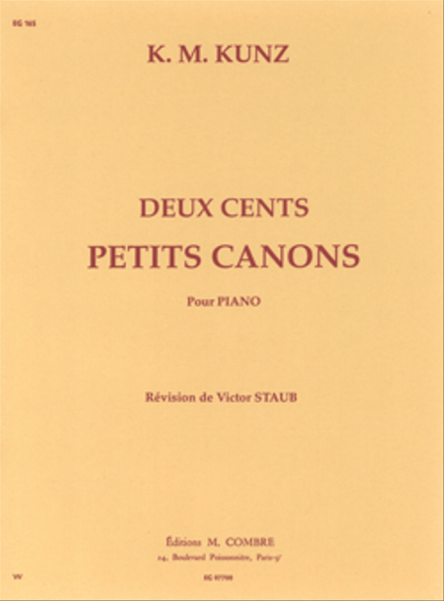 Petits canons (200) Piano Solo scores gallery preview page 1