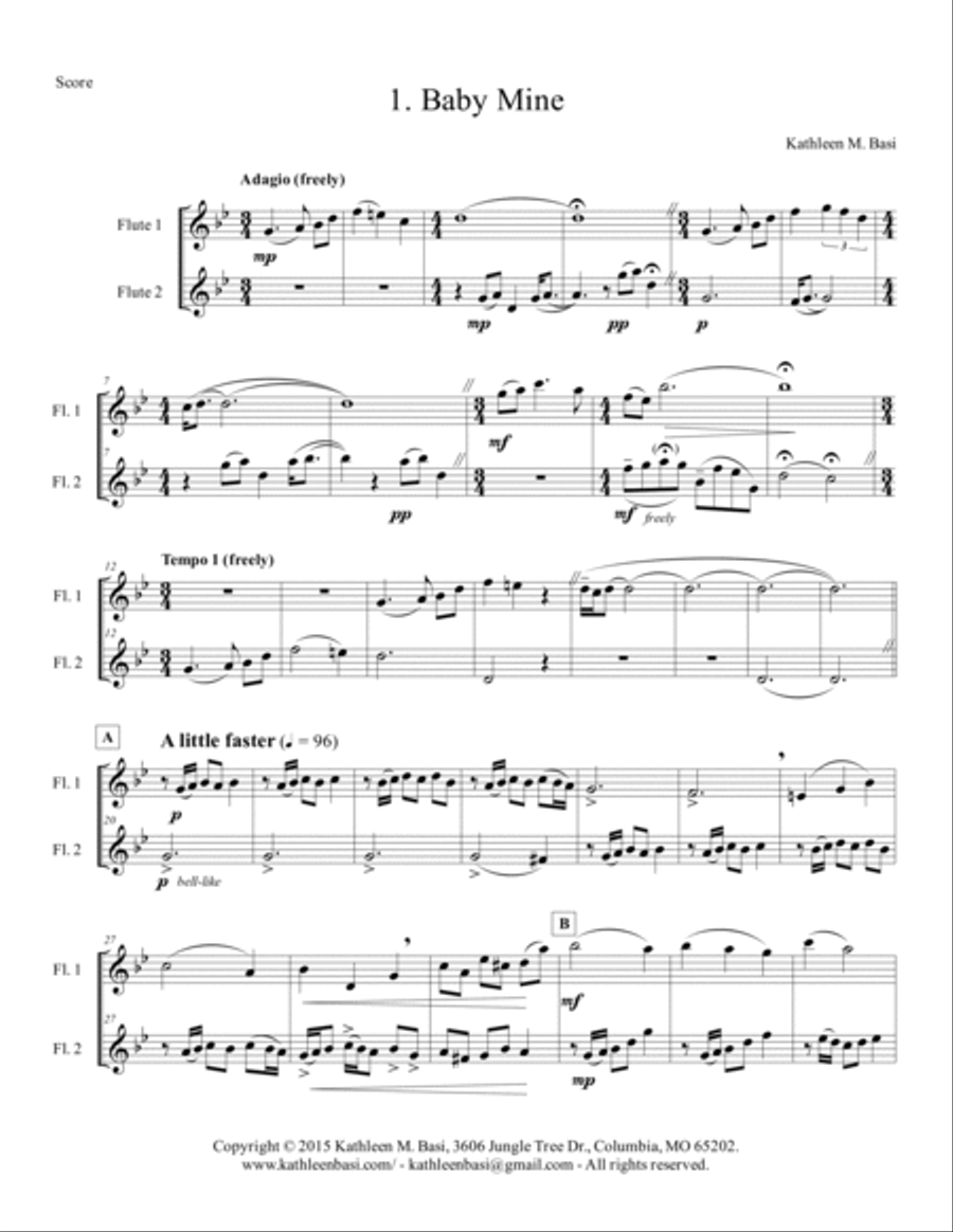 Mothers and Daughters Woodwind Ensemble scores gallery preview page 3