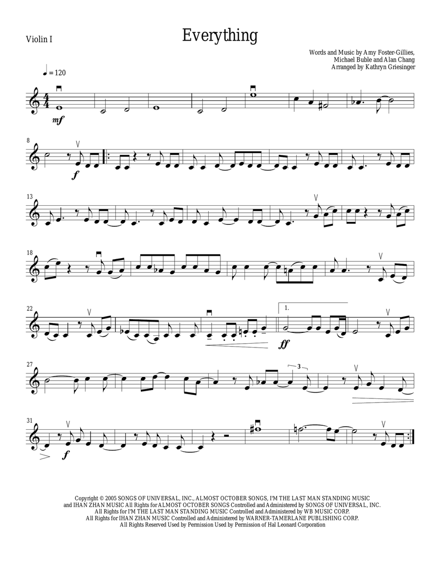 Everything String Quartet scores gallery preview page 1
