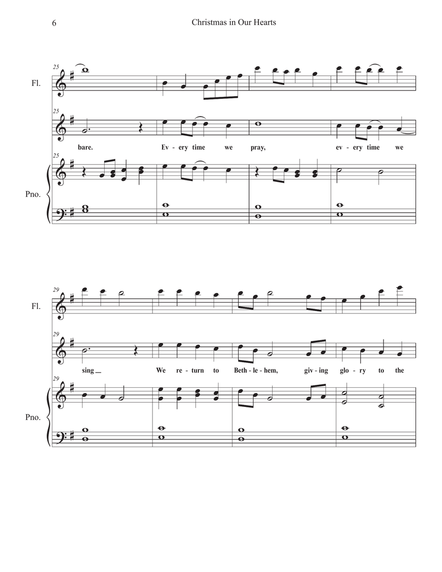 Christmas in Our Hearts Piano, Vocal scores gallery preview page 6