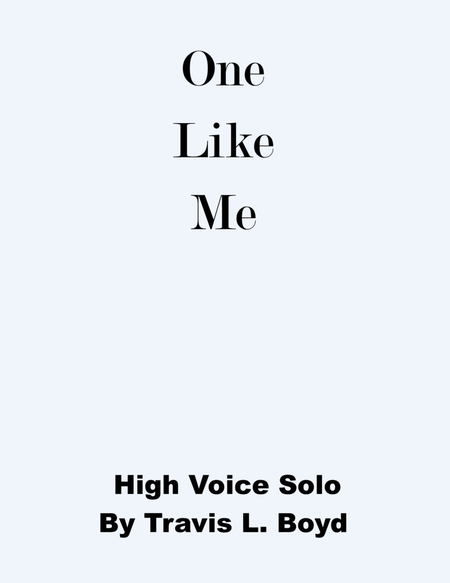 One Like Me (High Voice Solo) image number null