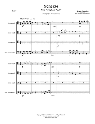 Scherzo from Symphony No. 9 for Trombone Octet