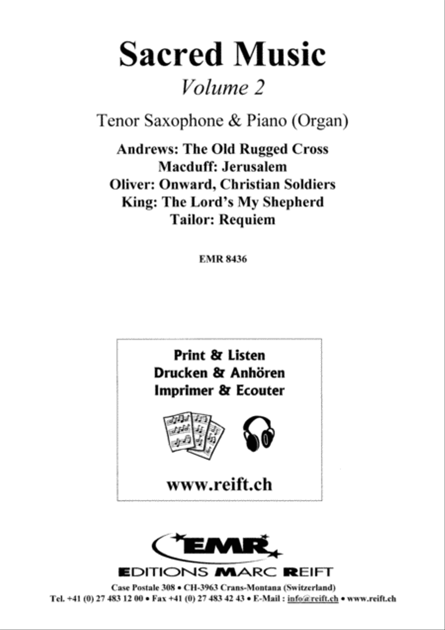 Sacred Music Volume 2 Sacred Music Volume 2 Tenor Saxophone scores gallery preview page 2