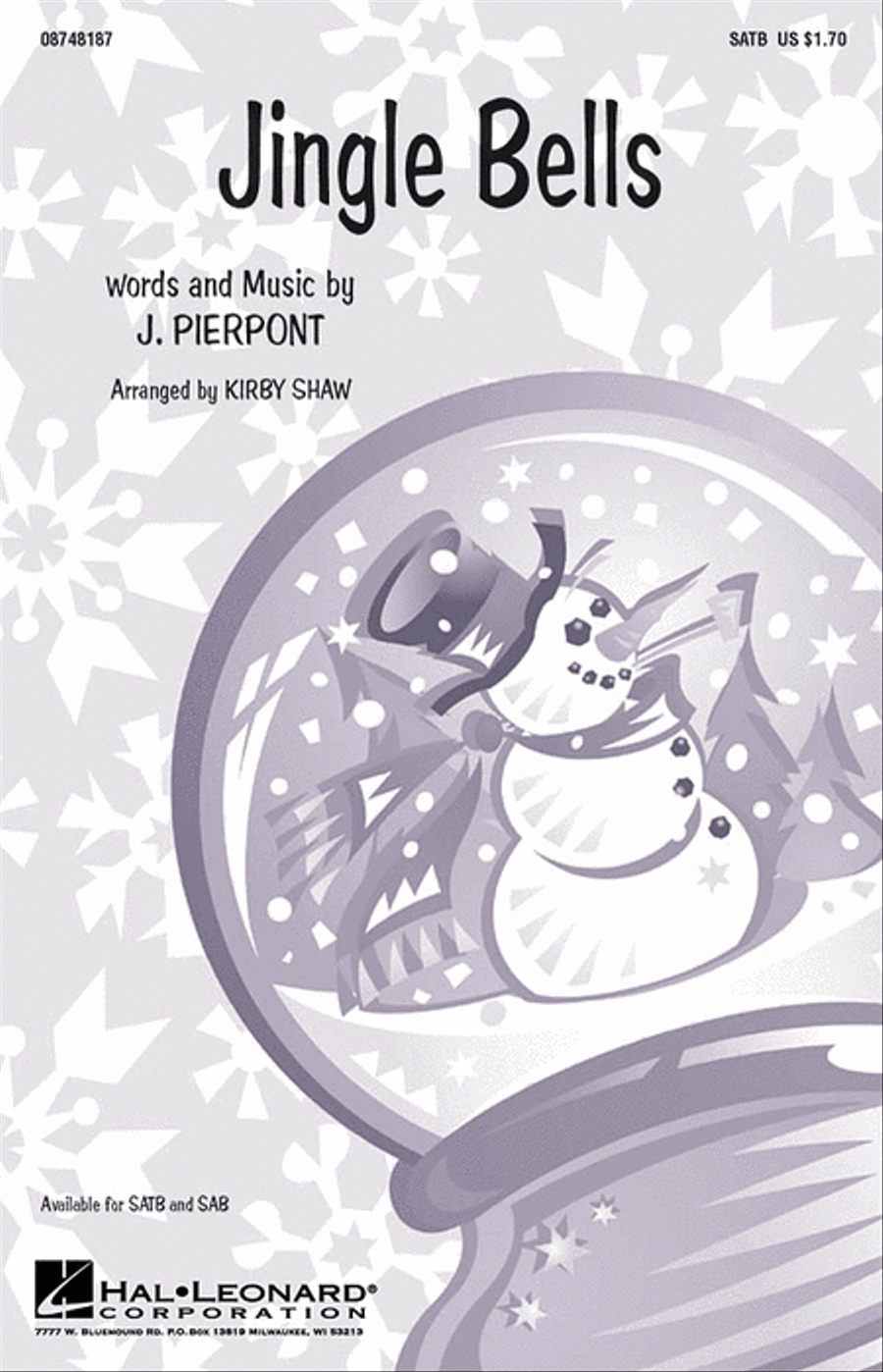 Jingle Bells 4-Part scores gallery preview page 1