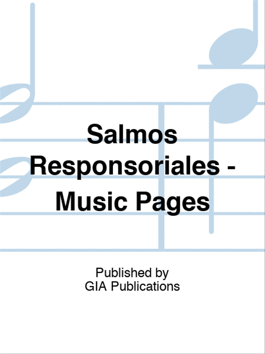 Salmos Responsoriales - Music Pages Psalms scores gallery preview page 1