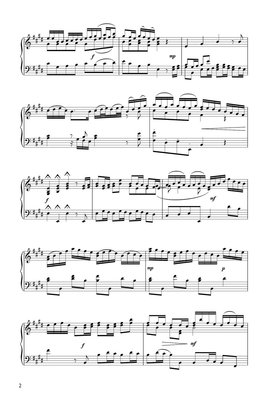 Allegro From Violin Concerto In E Major, Bwv 1042 Violin Solo scores gallery preview page 2