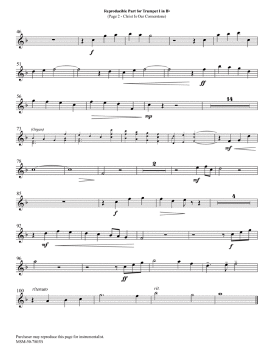 Christ Is Our Cornerstone Choir scores gallery preview page 2
