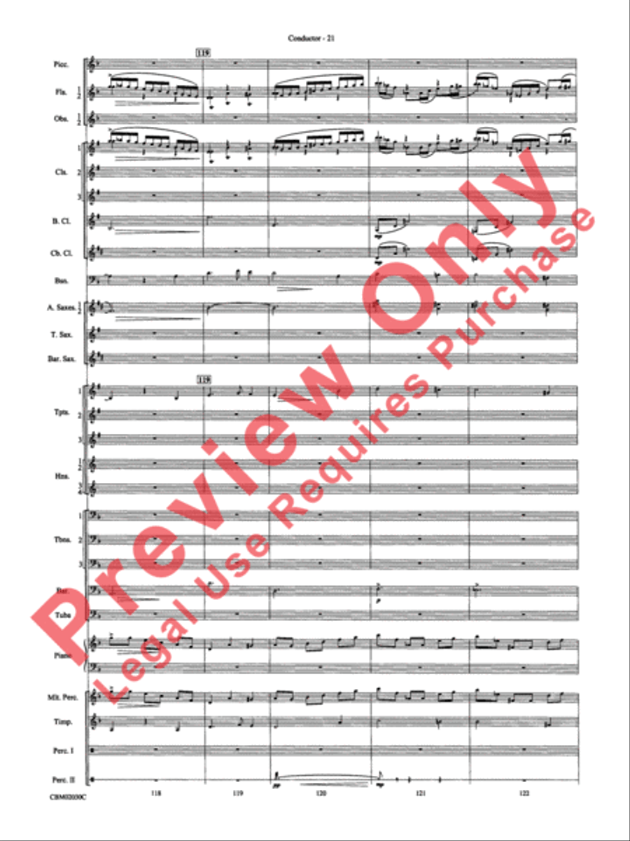 John Williams: Fantasy of Flight (Medley) Concert Band scores gallery preview page 24