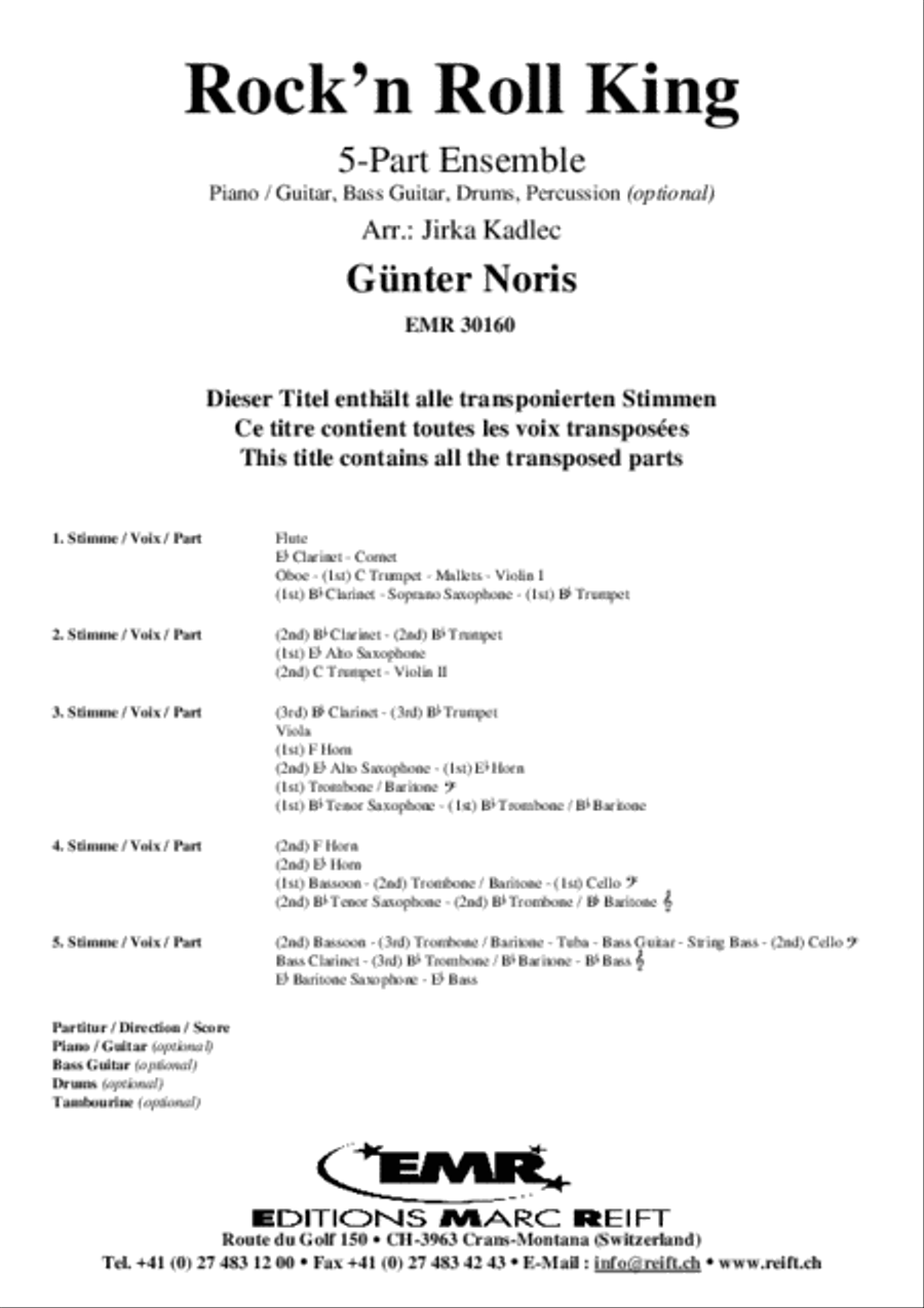 Rock'n Roll King Rock'n Roll King Concert Band scores gallery preview page 2