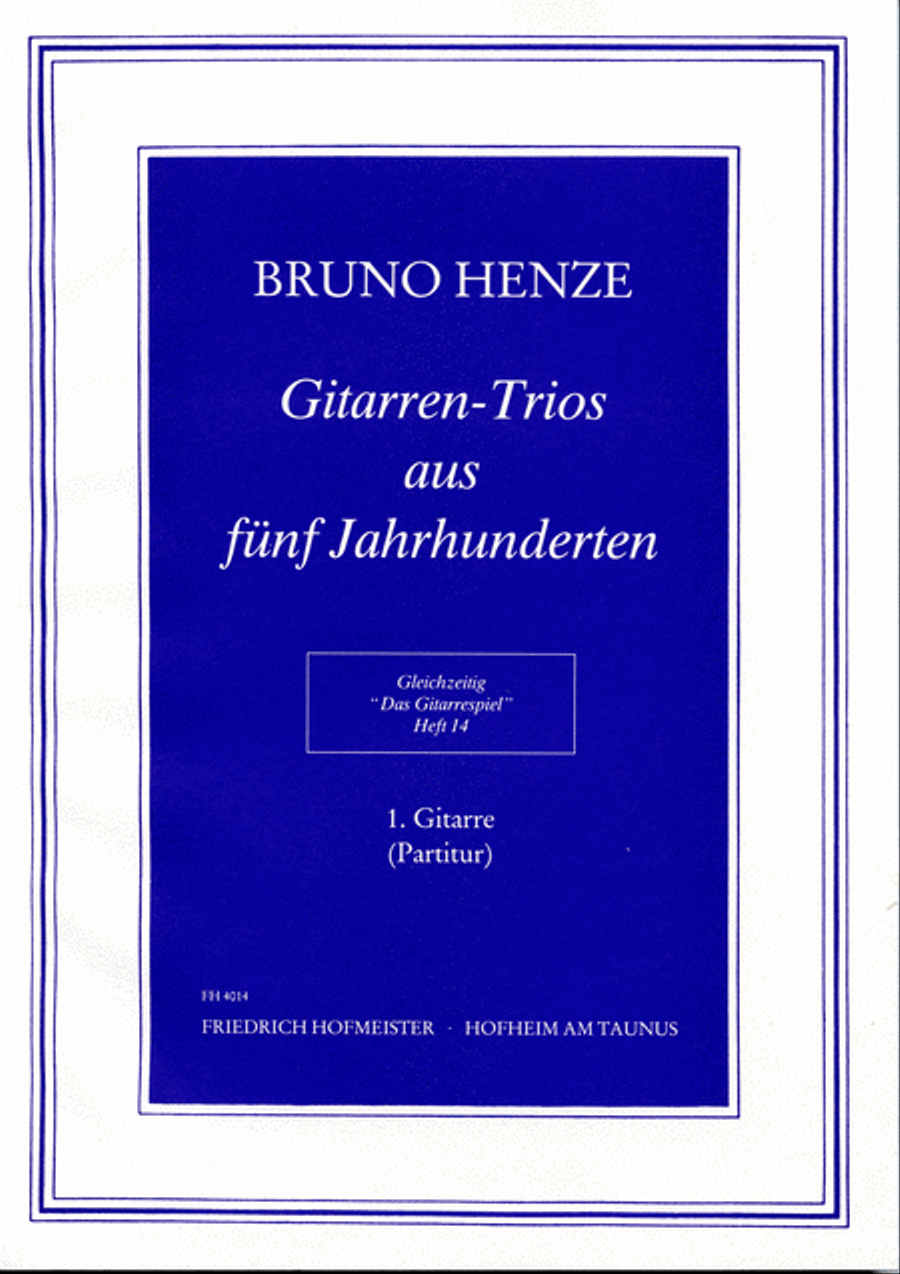 Das Gitarrespiel. Ein Unterrichtswerk vom Anfang bis zur Meisterschaft Guitar scores gallery preview page 1