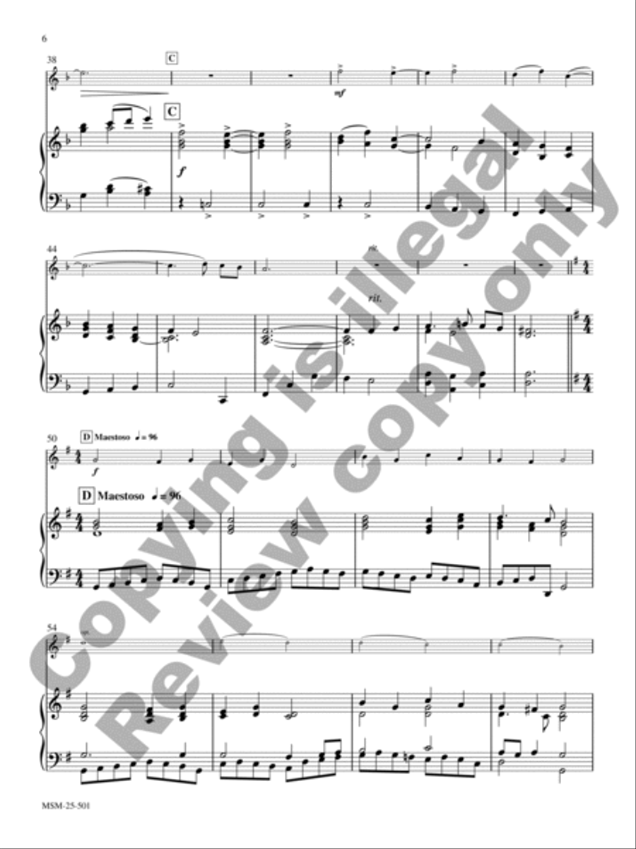 When Morning Gilds the Skies Trumpet scores gallery preview page 4