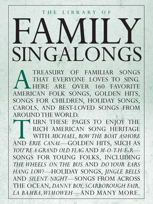 Book cover for The Library of Family Singalongs