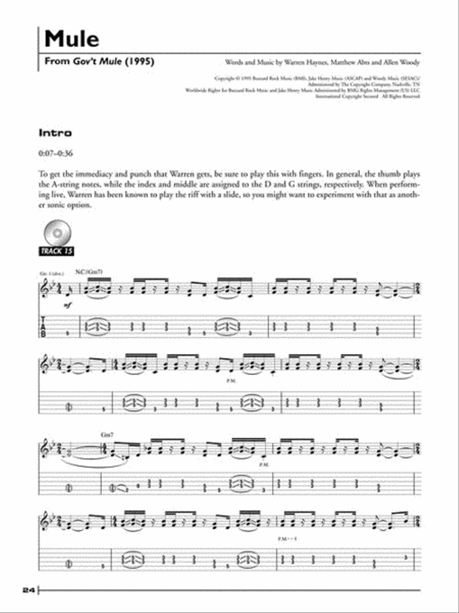 Warren Haynes Legendary Licks Electric Guitar scores gallery preview page 5