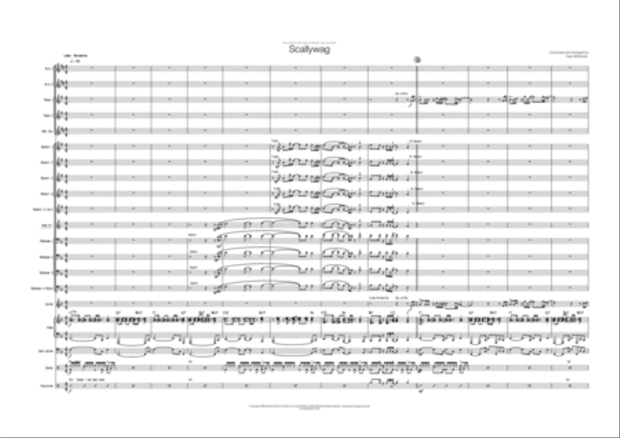 Scallywag Big Band original by Daryl McKenzie Jazz Ensemble scores gallery preview page 2