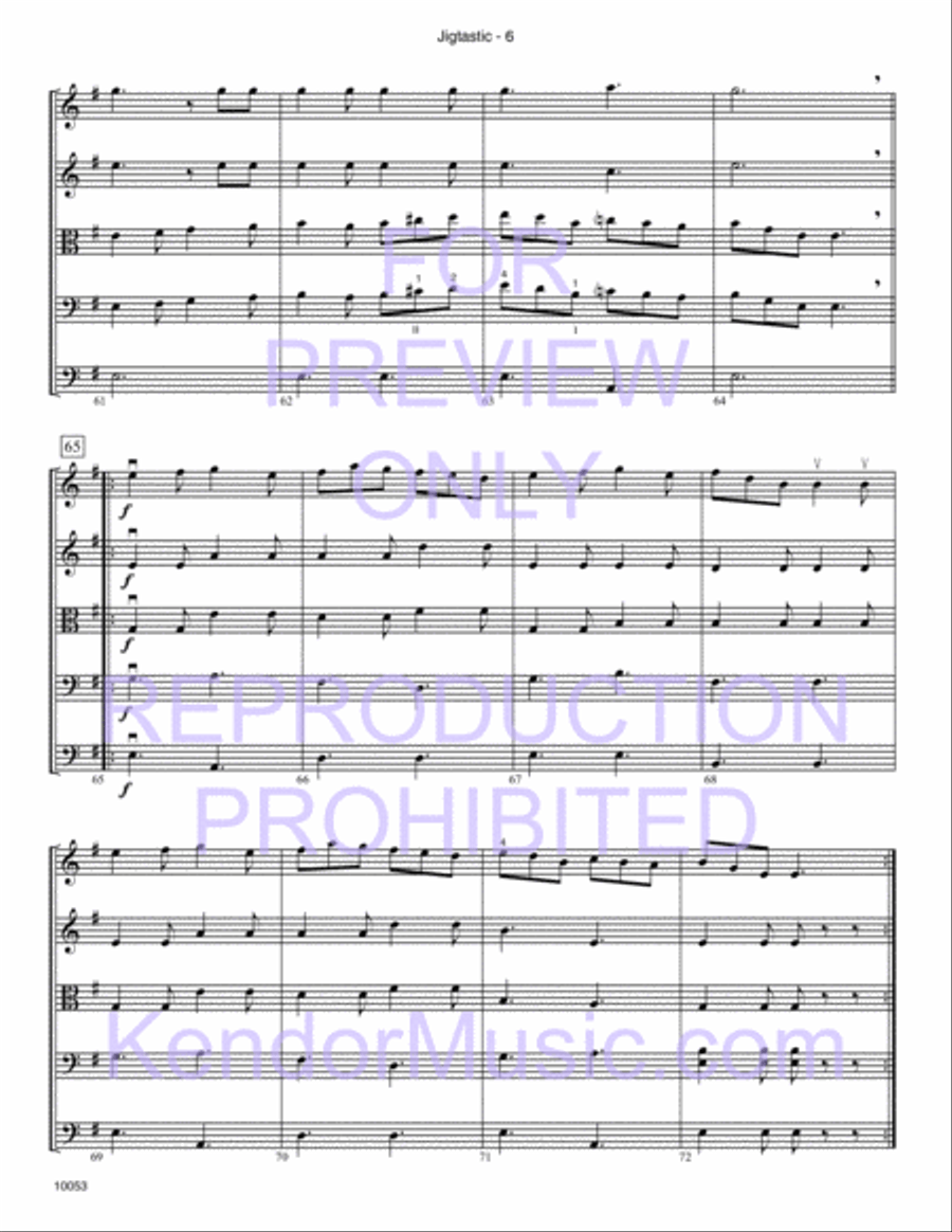Jigtastic Jigtastic String Orchestra scores gallery preview page 7