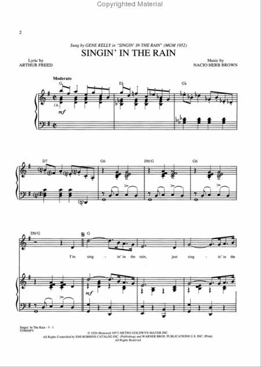 Singin' in the Rain Small Ensemble scores gallery preview page 2