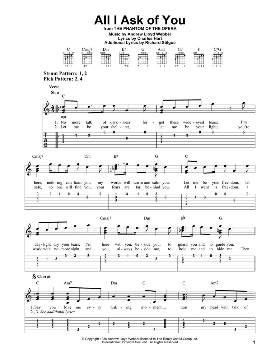 All I Ask Of You (from The Phantom Of The Opera)