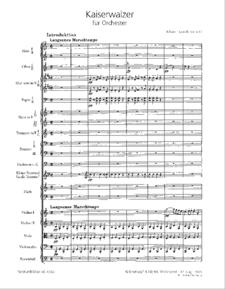 Emperor Waltz Op. 437 Orchestra scores gallery preview page 2