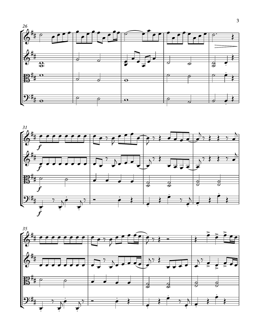 All My Life String Quartet scores gallery preview page 3