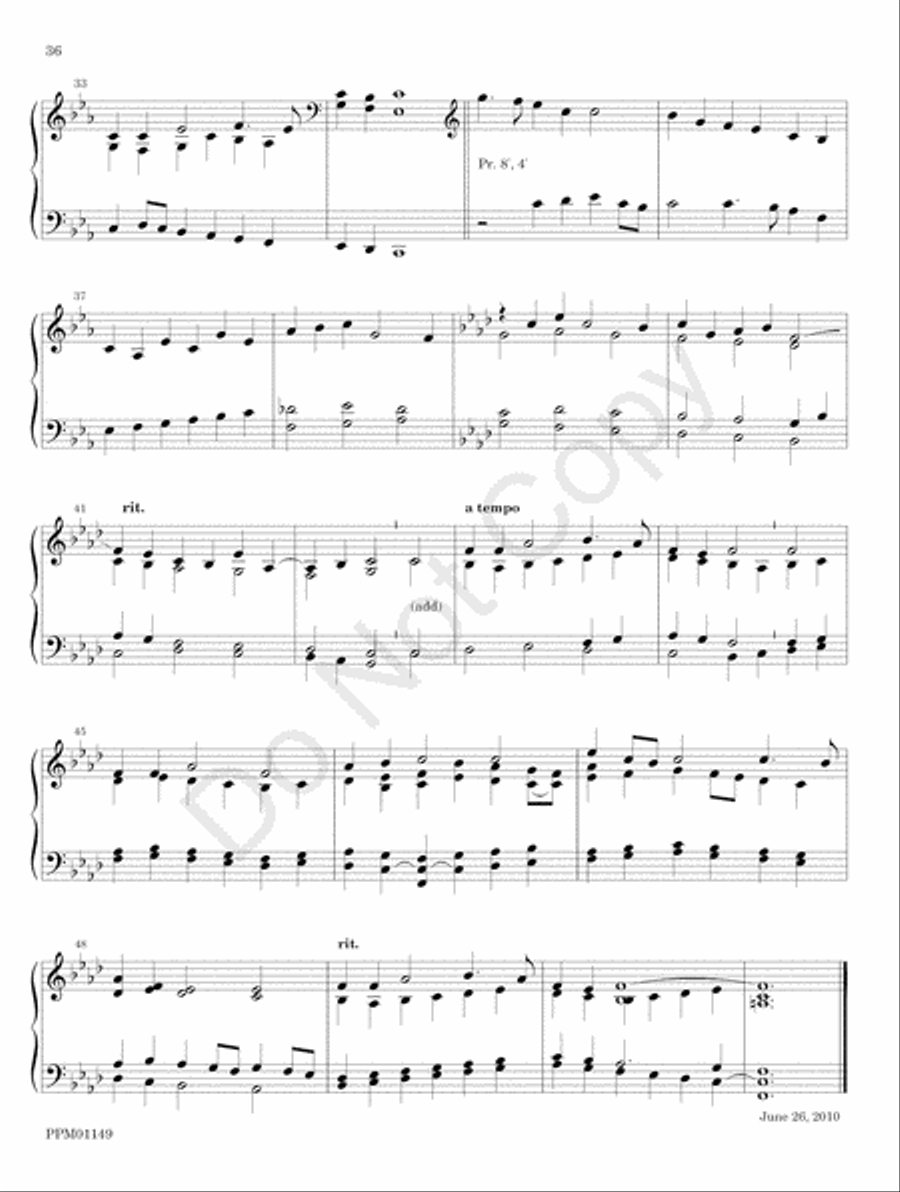 Organ Works for the Church Year Organ scores gallery preview page 42