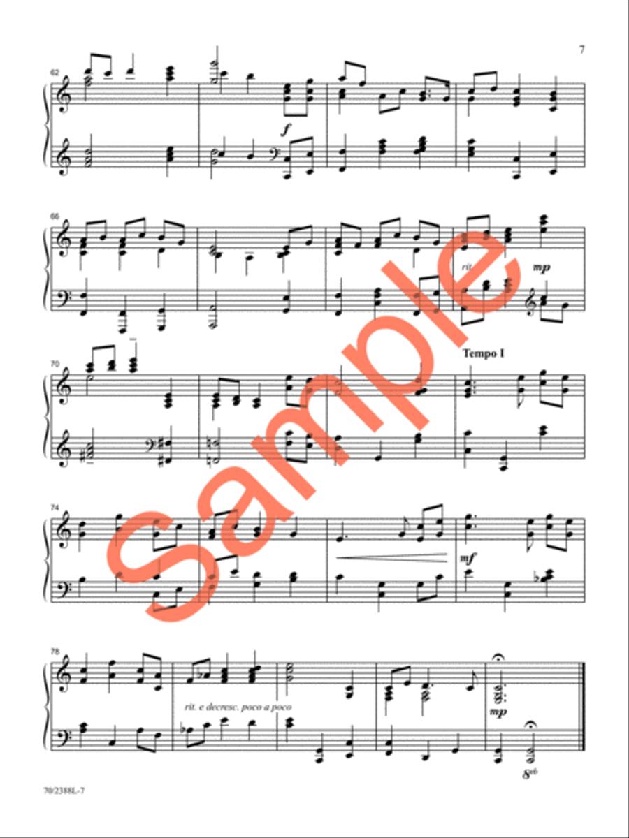 O God, Beyond All Praising Piano Solo scores gallery preview page 7