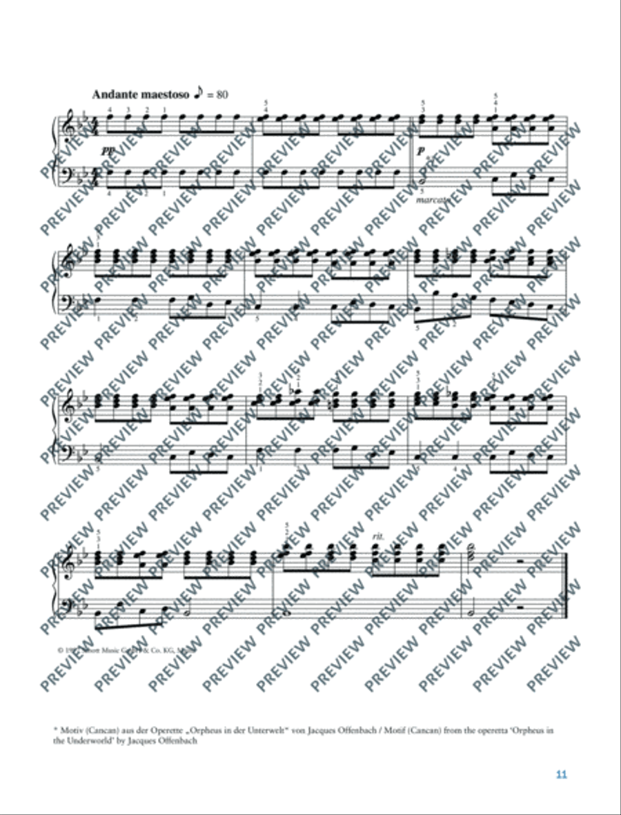 The Carnival of the Animals Piano Solo scores gallery preview page 12