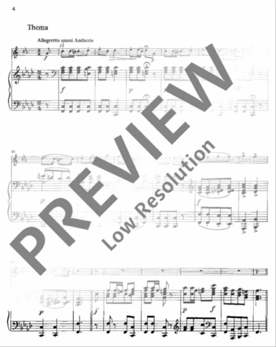Variations of a Swiss Folksong Horn scores gallery preview page 5