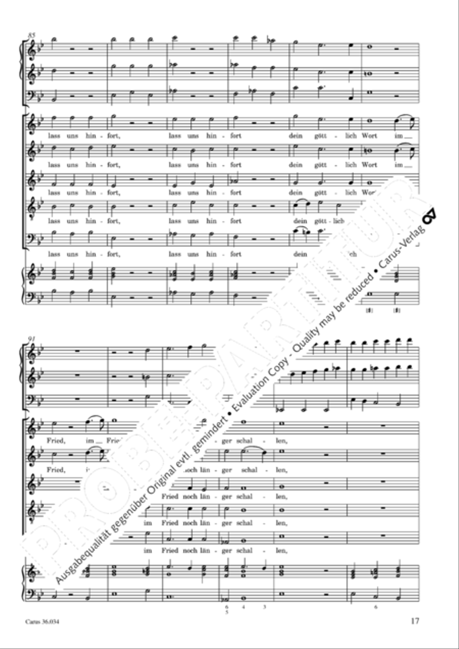 Thou Prince of peace, to thee we how (Du Friedefurst, Herr Jesu Christ) SSATB scores gallery preview page 18
