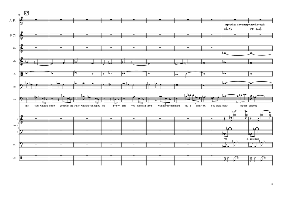 Pretty Girl - Score Only Jazz Ensemble scores gallery preview page 3