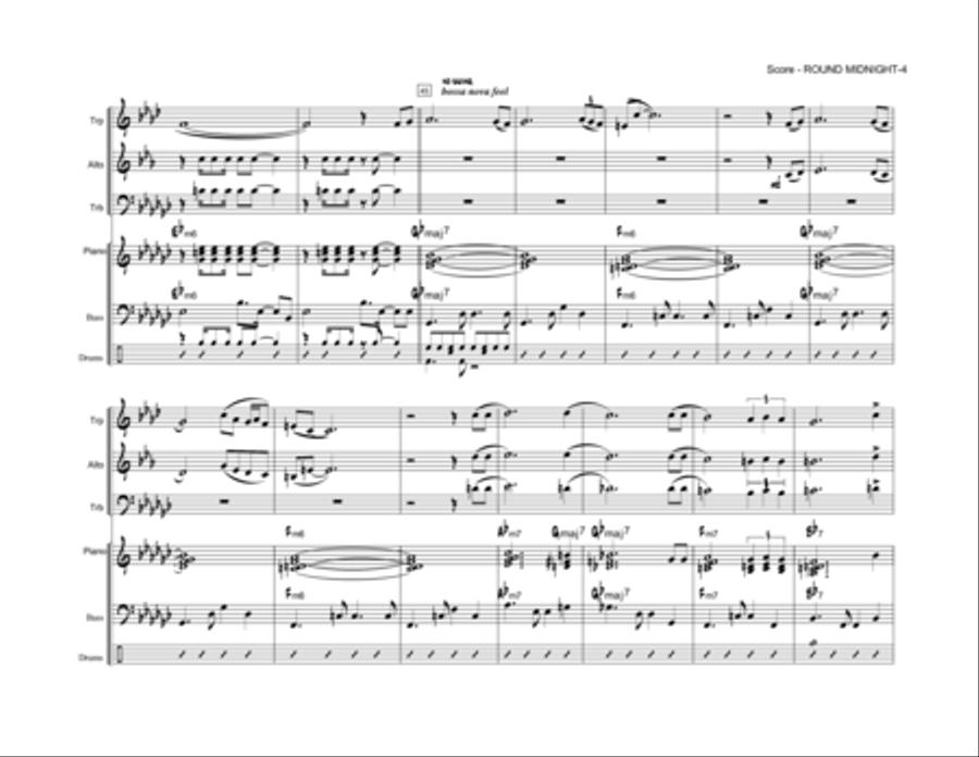 Round Midnight Round Midnight Small Ensemble scores gallery preview page 5