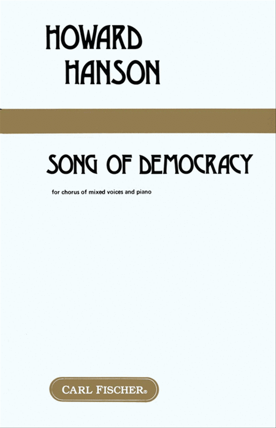 Song Of Democracy Song Of Democracy 4-Part scores gallery preview page 1