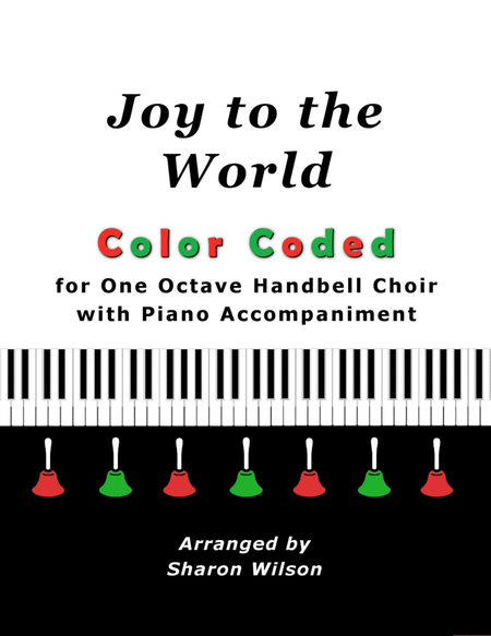 Joy to the World (for One Octave Handbell Choir with Piano accompaniment) image number null