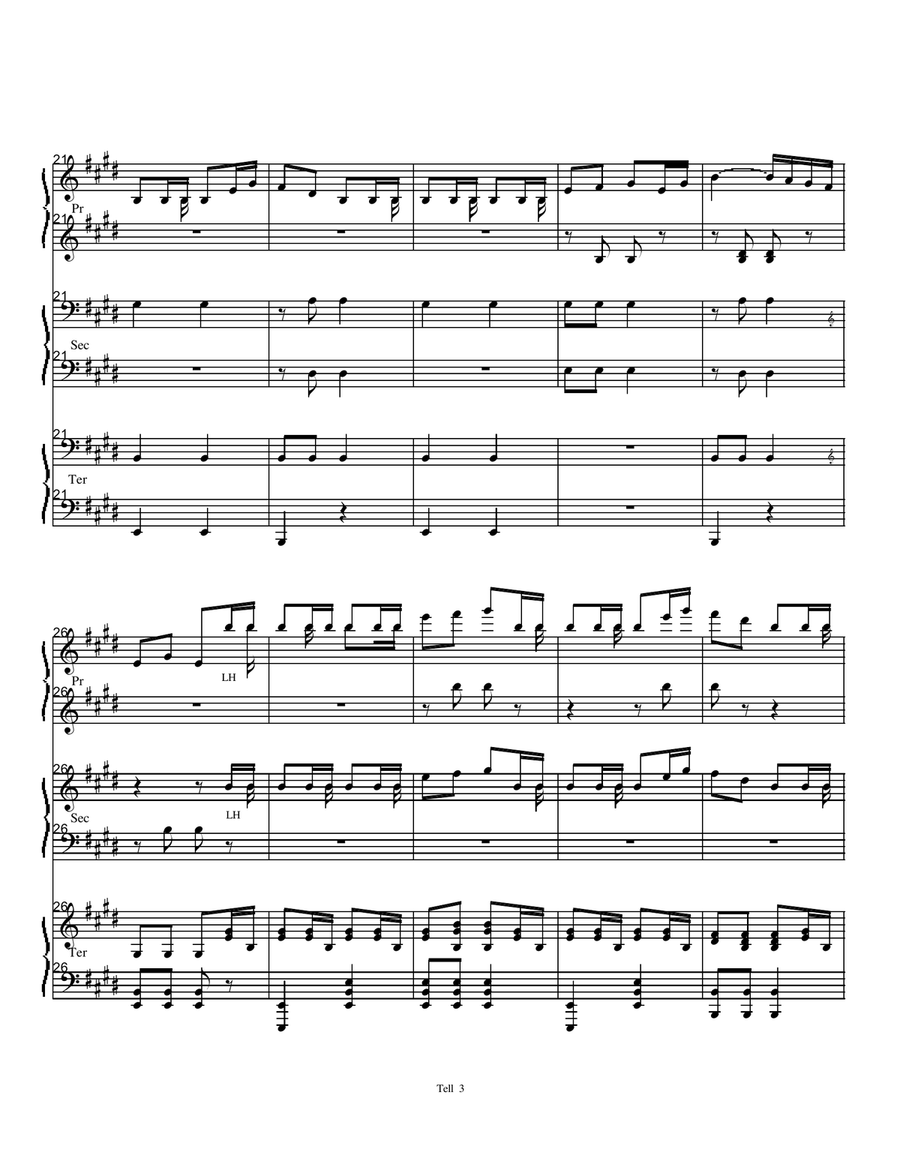 William Tell Overture Piano Trio (1 Piano 6 Hands) Piano Trio scores gallery preview page 3