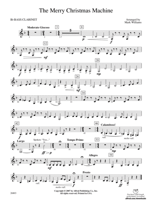 The Merry Christmas Machine: B-flat Bass Clarinet