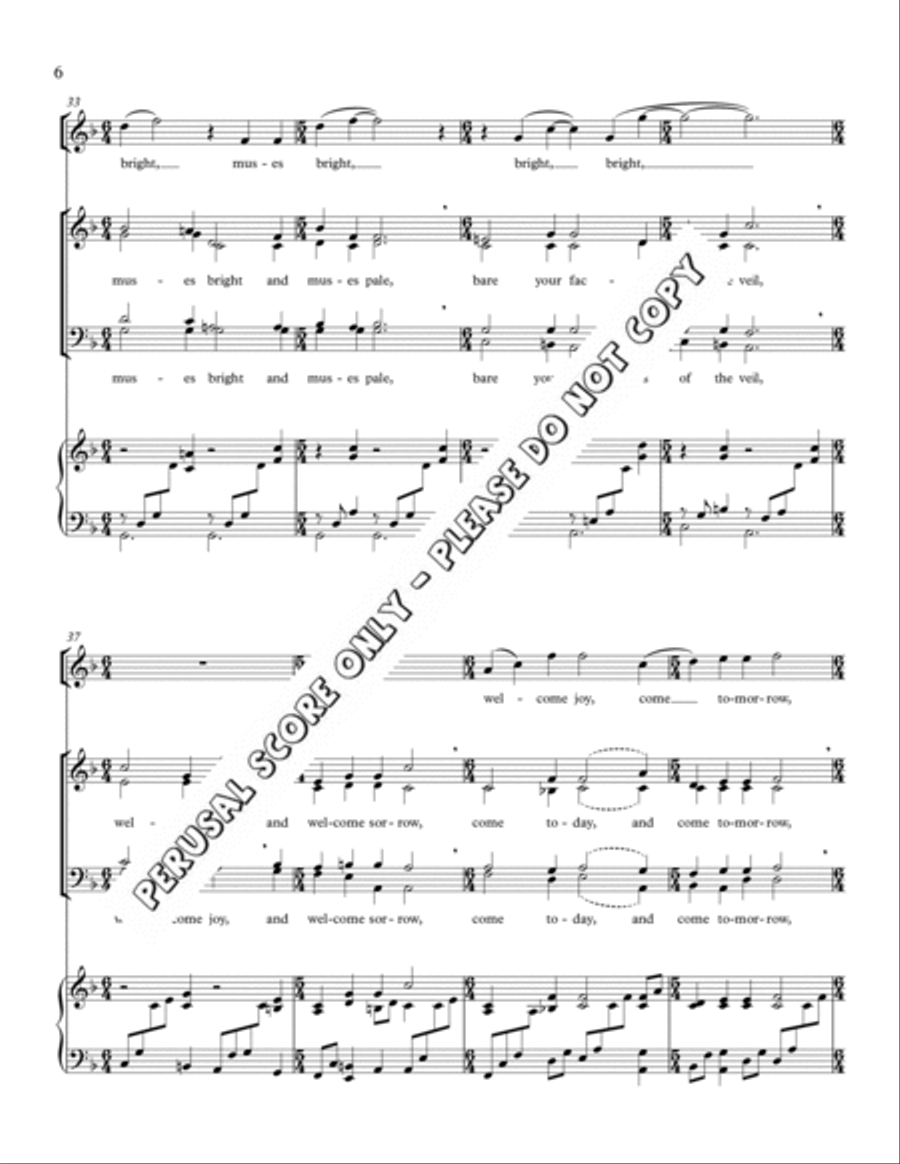 Welcome Joy , And Sorrow 4-Part scores gallery preview page 6
