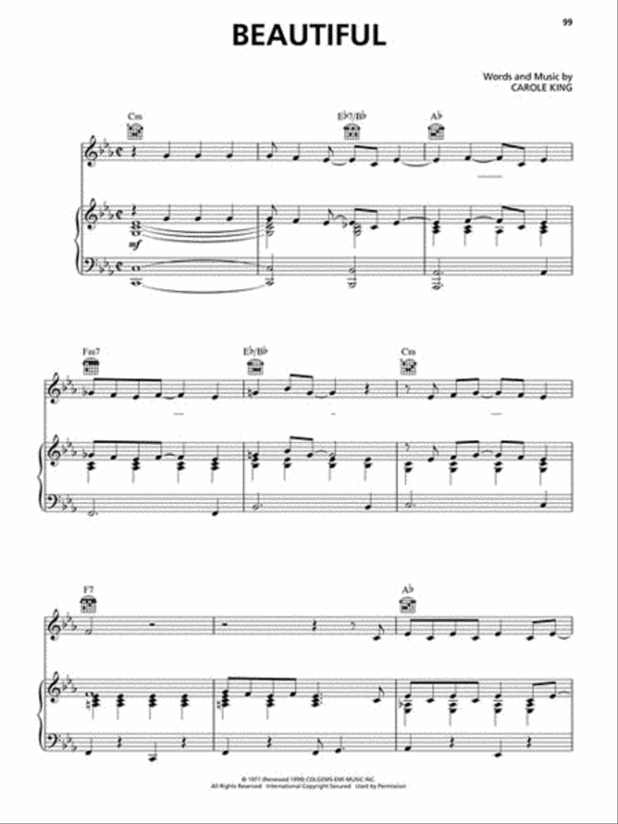Beautiful: The Carole King Musical Piano, Vocal, Guitar scores gallery preview page 4