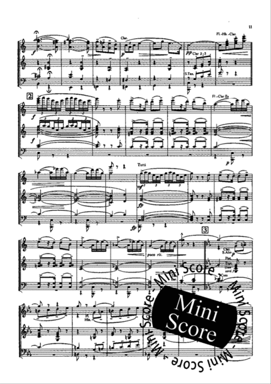 Petite Suite de Concert Concert Band scores gallery preview page 13