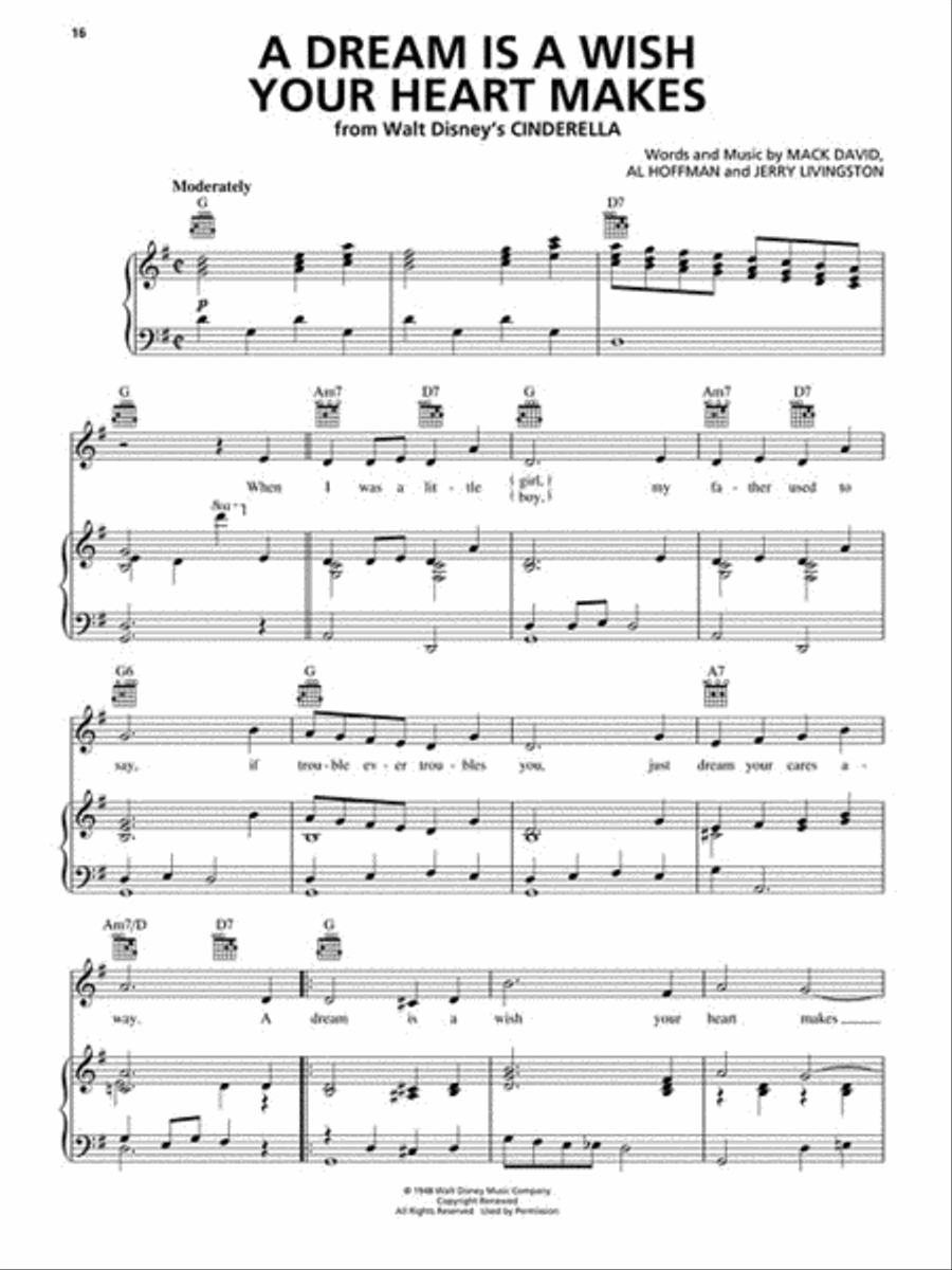 Disney Favorites Disney Favorites Piano, Vocal, Guitar scores gallery preview page 4