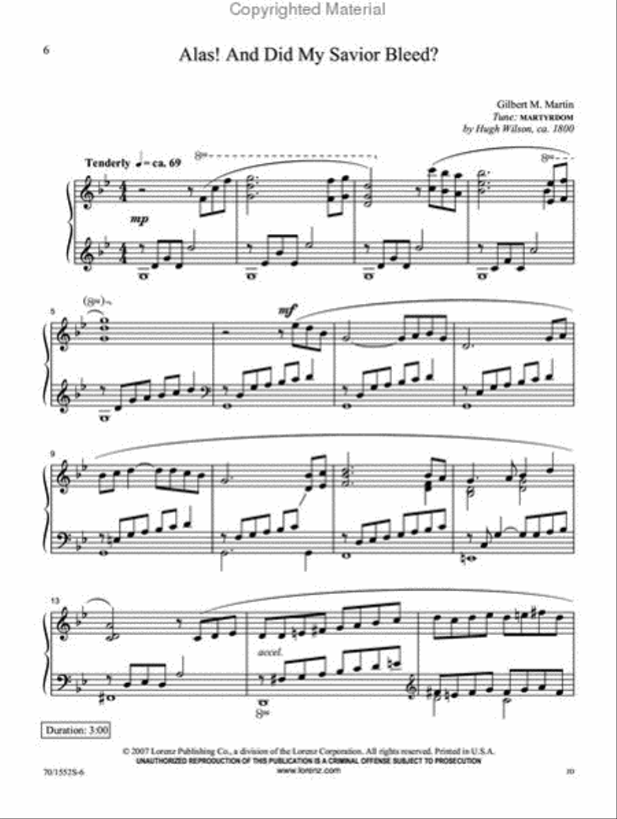 Ah, Holy Jesus! Piano Solo scores gallery preview page 5