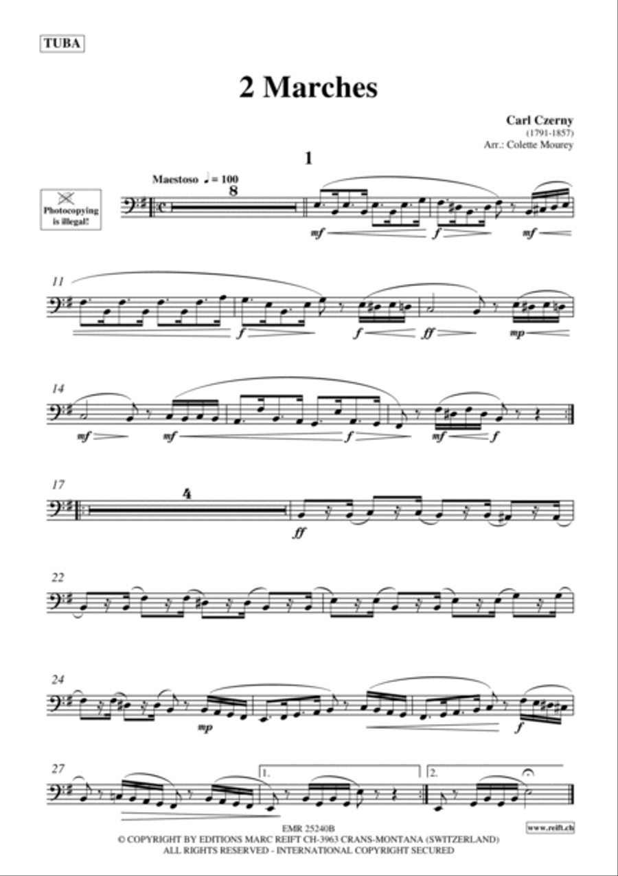 2 Marches Tuba scores gallery preview page 2