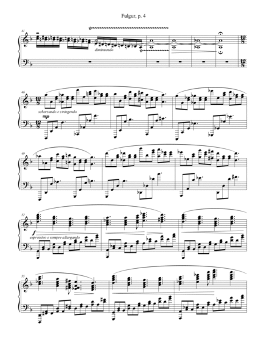 Fulgur Piano Solo scores gallery preview page 4