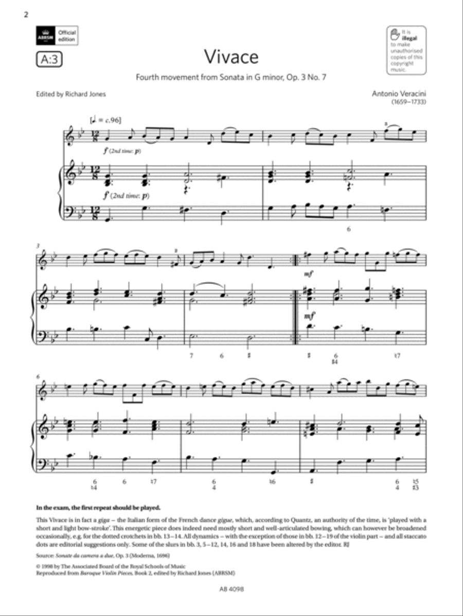 Vivace violin 2025
