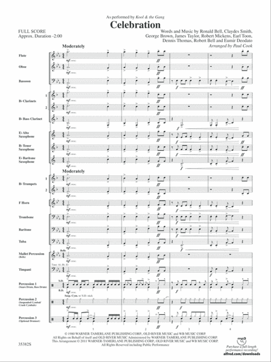 Celebration: Score Concert Band scores gallery preview page 3