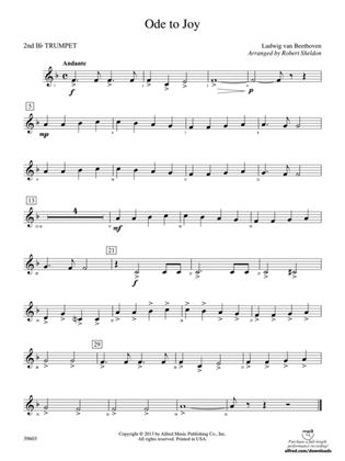 Ode to Joy: 2nd B-flat Trumpet