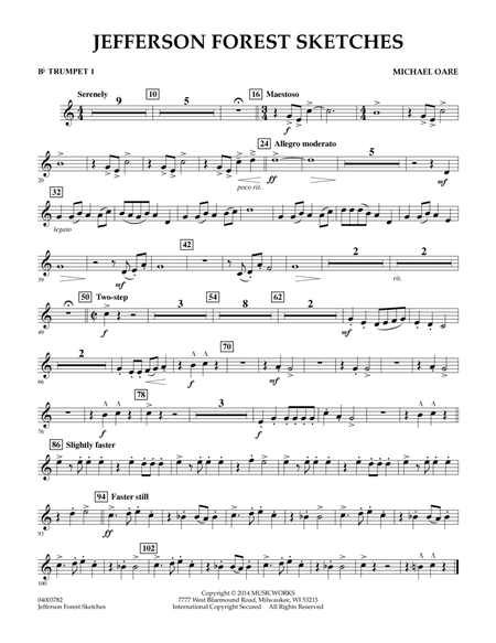Jefferson Forest Sketches - Bb Trumpet 1