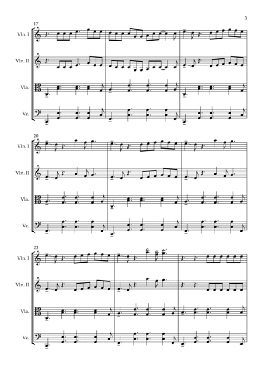 Daylight String Quartet scores gallery preview page 3