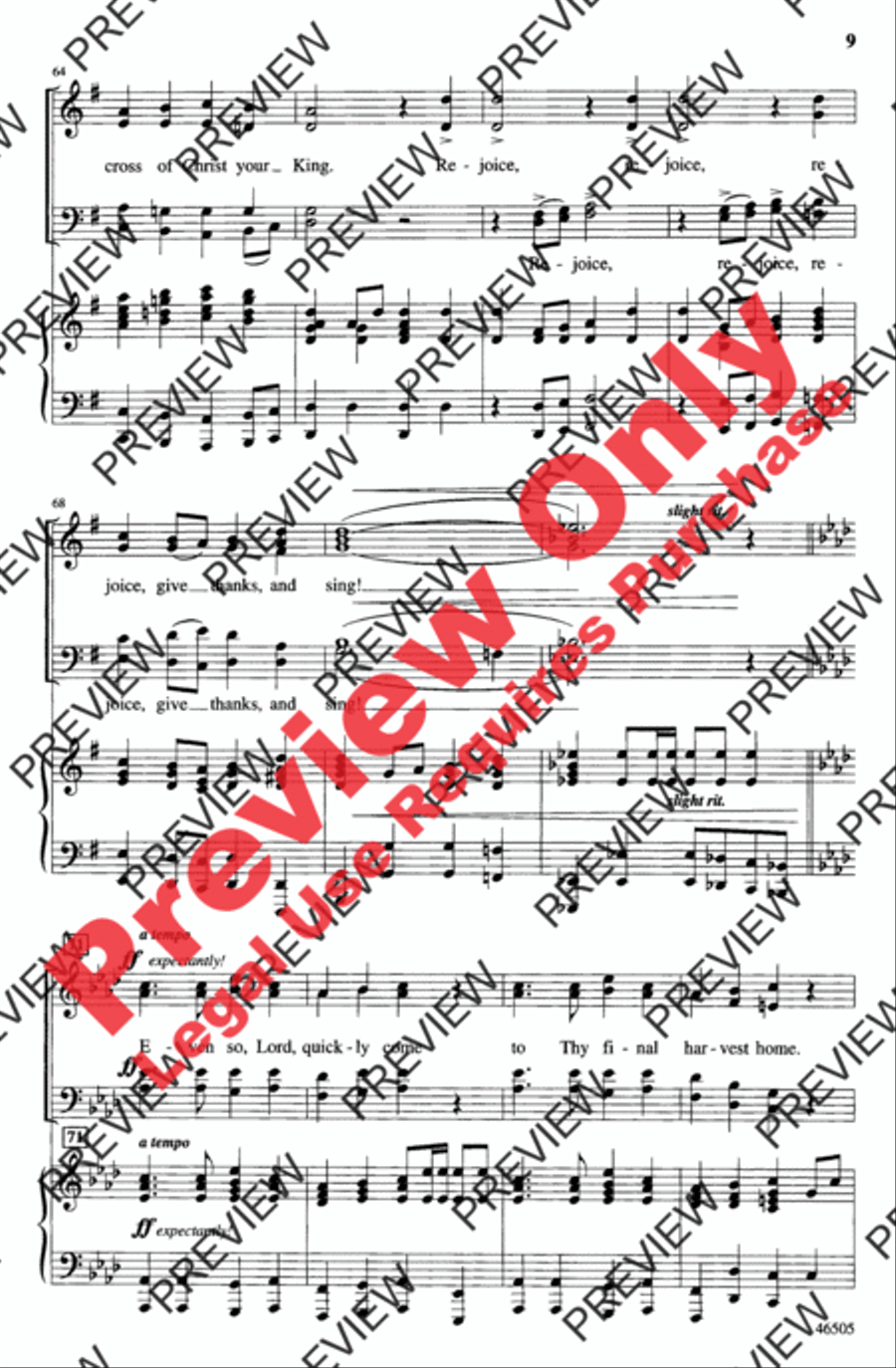 Give Thanks and Sing! 4-Part scores gallery preview page 9